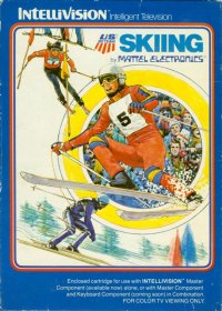 US Ski Team Skiing Intellivision  box art